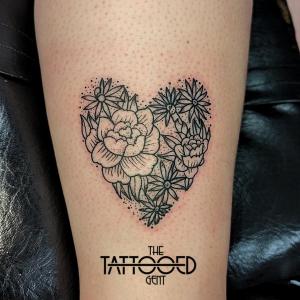 Floral Heart Tattoo