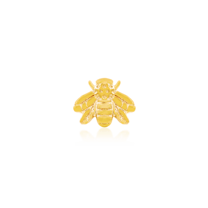 Junipurr 14k yellow gold bee