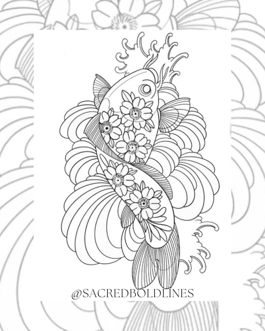 Koi Carp Tattoo Design