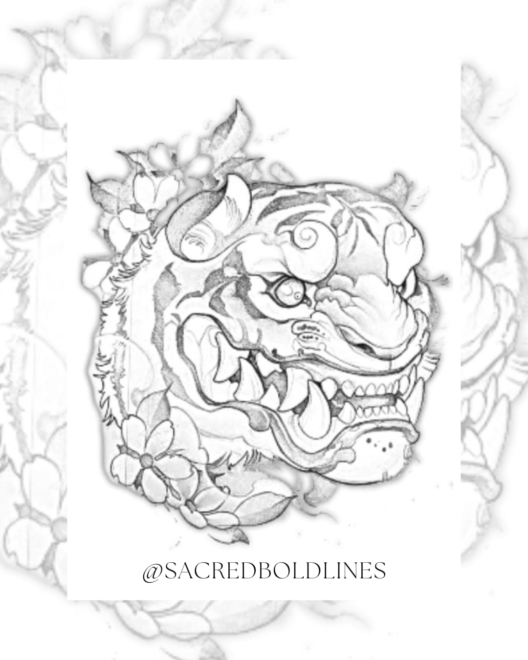 Japanese Tiger Tattoo Design