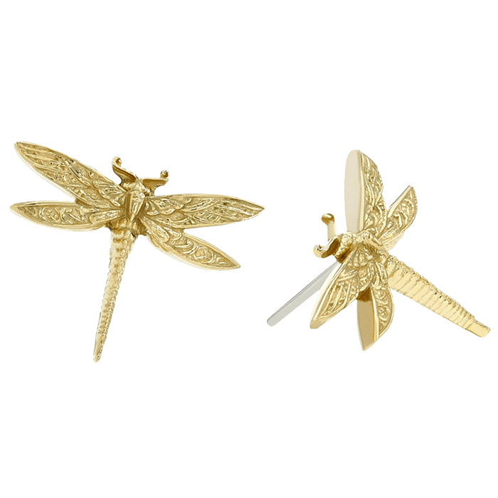 Anatometal 18k gold dragonfly design