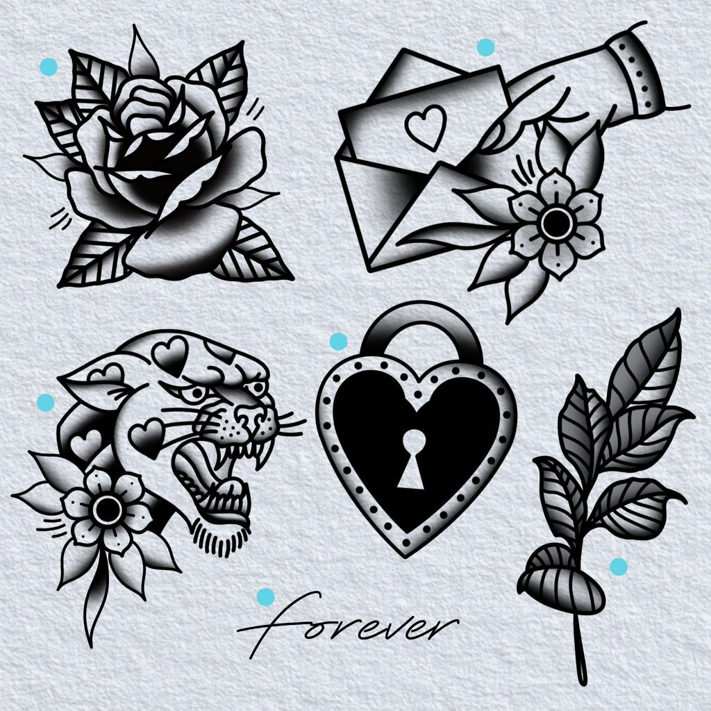 Tattoo Flash Sheet 3 by Chloe