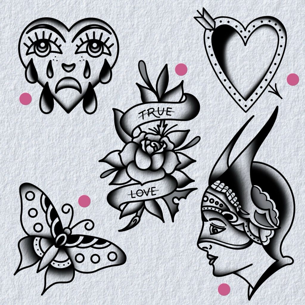 Tattoo Flash Sheet 5 by Chloe