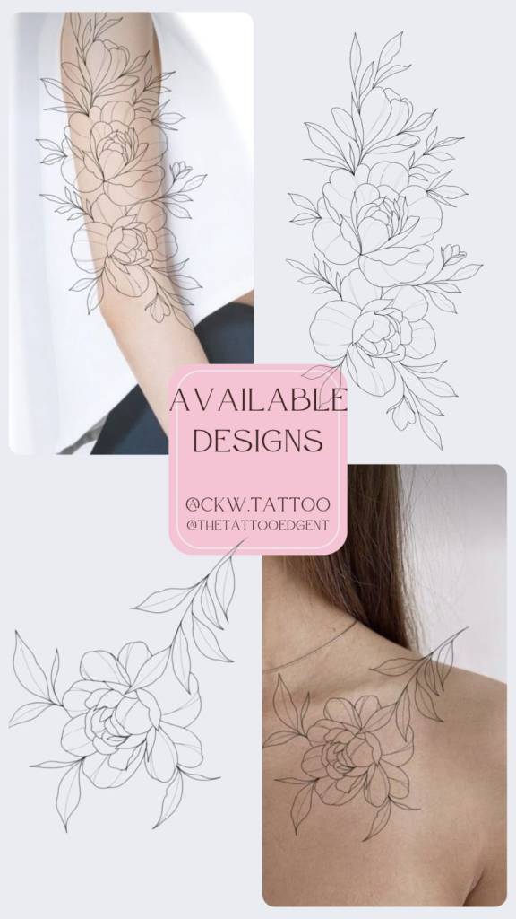 Fine Line Flash Tattoo Designs by Chloe