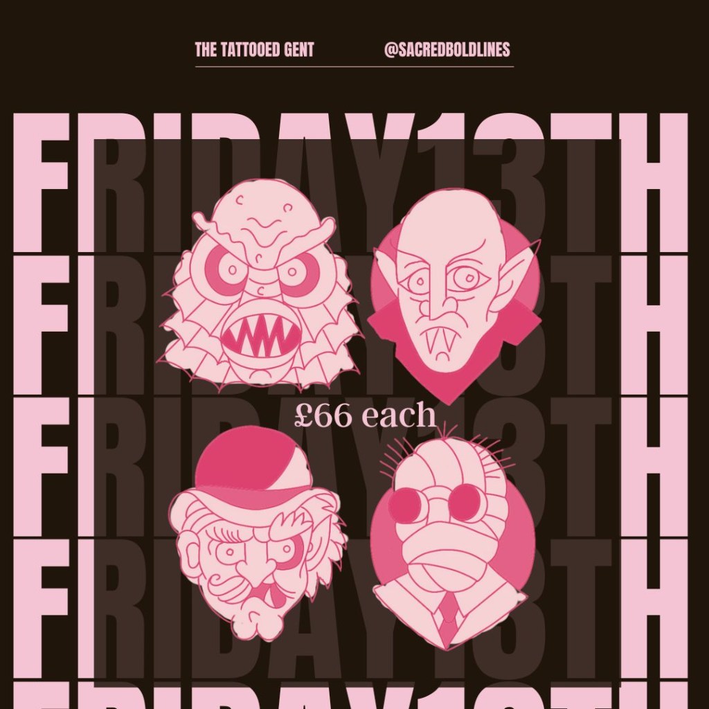 Friday 13th flash designs at £66 by Steve